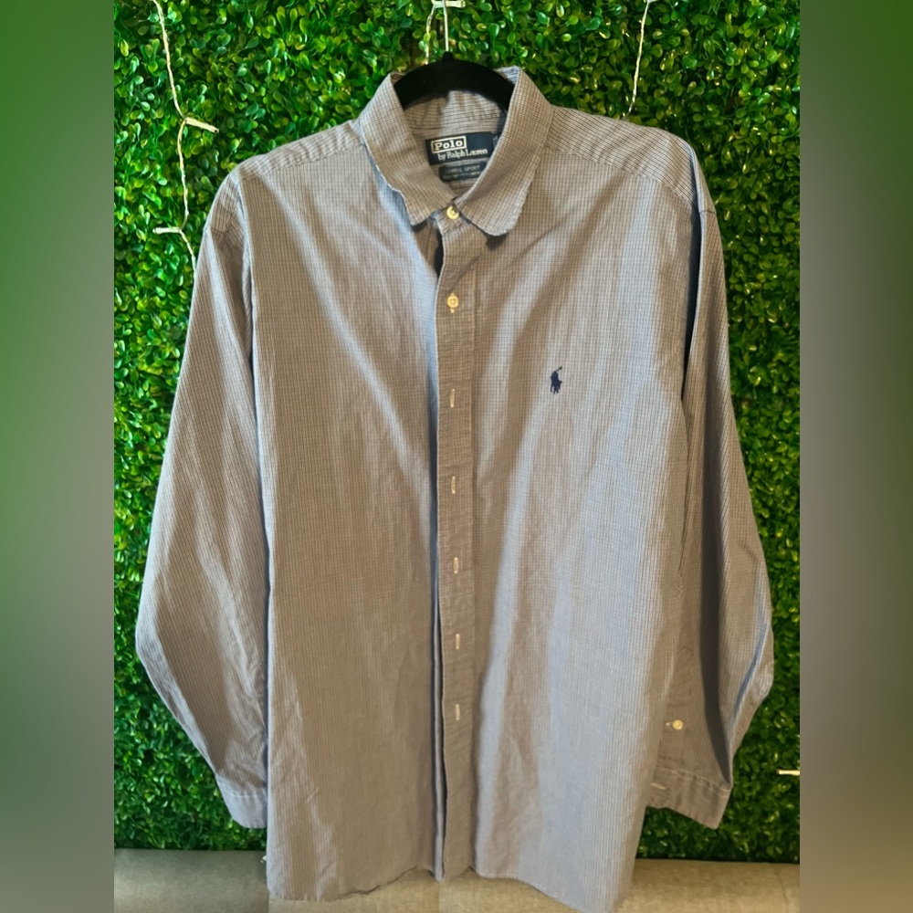 Polo by Ralph Lauren Men’s long sleeve button down shirt, size Large